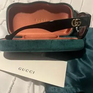Gucci | Accessories | New Gucci Gg333s 01 Black Cat Eye  display picture 1